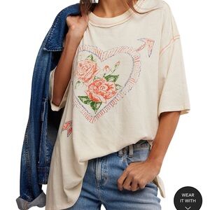 Free People We The Free Love Rose Tee